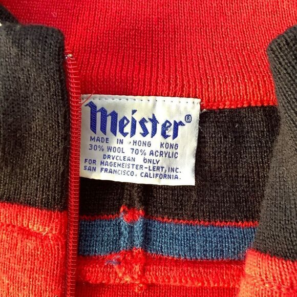 Vintage Meister retro mod hipster ski sweater - Picture 2 of 4